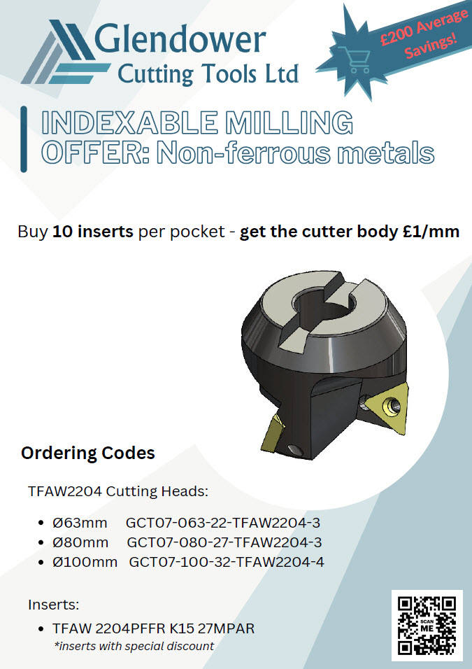 Indexable TFAW Milling Cutter